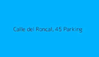 Calle del Roncal, 45 Parking